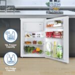 IG155W Freestanding Under Counter Fridge With 2 Adjustable Shelves, 1 Salad Drawer, 3 Door Shelves, Reversible Door, 97 Litre Capacity Fridge, 16 Litre Ice Box, 55 cm… - Image 4