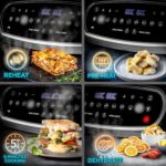 XXL Air Fryer AF34 BK 10L Digital Family Size Air Fryers Oil Free Triple Drawers 10in1 Dual Zone Extra Large AirFryer for Family Cooking with Dishwasher Safe Non-Stick… - Image 6