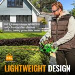WORKPROX 20 V Cordless Hedge Trimmer, 510 mm Long Reach Battery Hedge Trimmer with Multi-directional - Image 7