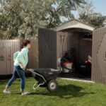 Lifetime 60190 7 x 7ft Heavy Duty Plastic Shed, Beige - Image 5
