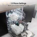 HS622E90XUK Freestanding Standard Dishwasher 85cm High- Stainless Steel – E Rated, Silver, 24 x 23 x 33 inches (L x W x H) [Energy Class E] - Image 4