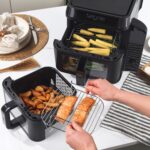 Salter VertiCook View Stackable Air Fryer – Vertical Double Drawer, Cook On 4 Levels, XL 9L Capacity – 2 x 4.5L Baskets, 2 Drawers & 2 Racks, Space Saving, 12 Functions, Sync &… - Image 5