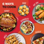 Pot – Versazone Dual Black Air Fryer – Large 8.5L, Family Size – Single Double Basket with Divider – 8 in 1 – Food Dehydrate, Grill, Bake, Roast, Reheat, Non-Stick, Easy… - Image 5