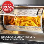 Breville Halo Rotisserie Air Fryer | Digital Extra Large Air Fryer Oven | 10 L | FryBake & Dehydrate | 2000 W | Energy Efficient | Black and Grey [VDF127] - Image 4