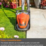 EasiGlide 330 V Hover Collect Lawn Mower – 1700 W Motor, 33 cm Cutting Width, 20 Litre Grass Box, Folds Flat, 10 m Cable Length, Orange and Grey - Image 5