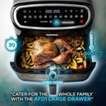 XXL Air Fryer AF34 BK 10L Digital Family Size Air Fryers Oil Free Triple Drawers 10in1 Dual Zone Extra Large AirFryer for Family Cooking with Dishwasher Safe Non-Stick… - Image 3
