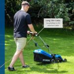 15” / 38cm 1600w Electric Lawnmower with Rear Roller with Mulching Feature 40 Litre Collection Bag and 5 Cutting Heights with 10m Power Cable - Image 4