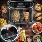 XXL Air Fryer AF34 BK 10L Digital Family Size Air Fryers Oil Free Triple Drawers 10in1 Dual Zone Extra Large AirFryer for Family Cooking with Dishwasher Safe Non-Stick… - Image 8