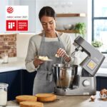 Titanium Chef Patissier XL Stand Mixer for Baking- Powerful Food Mixer, With K-Beater, Dough Hook, Whisk, and 2 Bowls 5L and 7L, KWL90.004SI, 1400W, Silver - Image 8