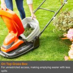 Flymo EasiGlide 360 Hover Collect Lawn Mower – 2000W Motor, 36cm Cutting Width, 26 Litre Grass Box, Folds Flat, 10m Cable Length, Orange and Grey - Image 3