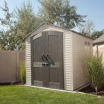 Lifetime 60190 7 x 7ft Heavy Duty Plastic Shed, Beige - Image 2