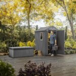 Keter Darwin Outdoor Apex Single Door Garden Storage Shed 6 x 4ft Grey Wood Look and Feel | Fade Free | All Weather Resistant | Safe and Secure | Zero Maintenance | 15 year… - Image 6